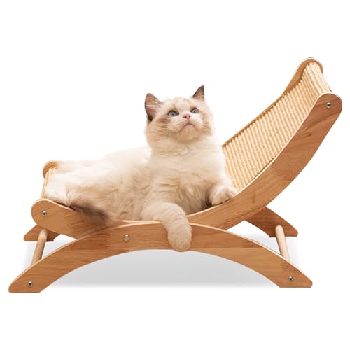 PETCUTE Katzen Sisal Stuhl, Katzenbett, Katzenstuhl Lounge Balkon Sisal Zum Ausruhen,Katzenbett Hängematte,Einfache Montage,2-in-1-Schaukelstuhl,Ideal für Katzen, Welpen und Kleintiere PETCUTE Katzen Sisal Stuhl, Katzenbett, Katzenstuhl Lounge Balkon Sisal Zum Ausruhen,Katzenbett Hängematte,Einfache Montage,2-in-1-Schaukelstuhl,Ideal für Katzen, Welpen und Kleintiere von PETCUTE