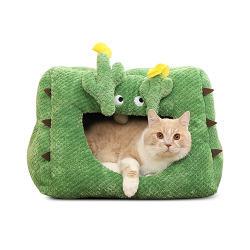 PETCUTE Katzenbett Katzenhöhle,Katzenhaus Indoor mit Abnehmbarem Kissen und Hängendem Spielzeug, Katzen Bettchen Waschbar,rutschfest Katzenhäuschen Betten für Kleine bis Mittlere Größe Katze PETCUTE Katzenbett Katzenhöhle,Katzenhaus Indoor mit Abnehmbarem Kissen und Hängendem Spielzeug, Katzen Bettchen Waschbar,rutschfest Katzenhäuschen Betten für Kleine bis Mittlere Größe Katze von PETCUTE