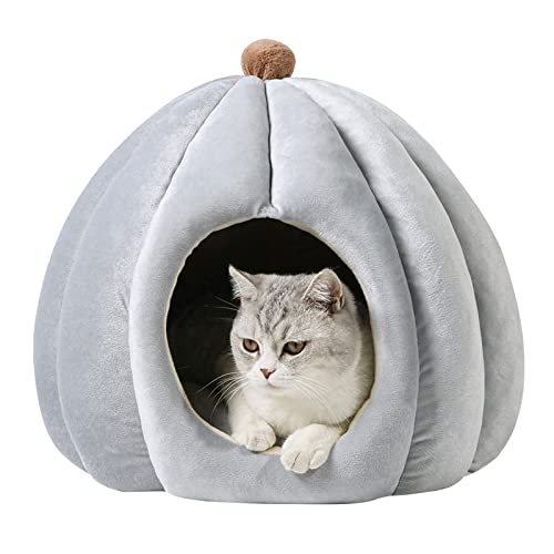 PETCUTE Katzenbett für Indoor-Katzen,Katzenhöhle Katzenkorb mit rutschfeste Unterseite,Super Weich Haustierbett mit Abnehmbarem Waschbarem Innenkissen,Waschbares Katzenhaus für Katzen und Hunde PETCUTE Katzenbett für Indoor-Katzen,Katzenhöhle Katzenkorb mit rutschfeste Unterseite,Super Weich Haustierbett mit Abnehmbarem Waschbarem Innenkissen,Waschbares Katzenhaus für Katzen und Hunde von PETCUTE