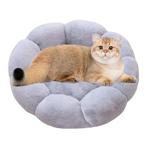 PETCUTE Katzenbett für Katzen und Welpen,Super Weiches Haustierbett Blumenform,Hundebett Katzenbett mit Rutschfestem Boden,Warmes, Beruhigendes,Katzenkissen,für Kleine und Mittelgroße Hunde von PETCUTE