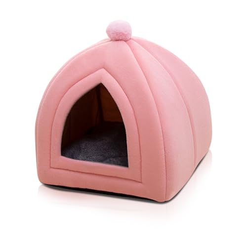 PETCUTE Katzenbett große Katzen,Weiche Warme Katzenhöhle Katzenzelt,Faltbar Katzenhaus Indoor mit Abnehmbarem Matte,Waschbare Hundehöhlenbett mit rutschfeste Unterseite PETCUTE Katzenbett große Katzen,Weiche Warme Katzenhöhle Katzenzelt,Faltbar Katzenhaus Indoor mit Abnehmbarem Matte,Waschbare Hundehöhlenbett mit rutschfeste Unterseite von PETCUTE