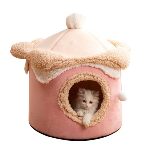 PETCUTE Katzenbetten für Hauskatzen,Faltbare Katzenhöhle Katzenbett Katzenhaus mit Anti-Rutsch-Boden,Weiches und Warmes Katzenhaus für Drinnen,Waschbar Bequemer Katzenschlafplatz für Katzen Kätzchen PETCUTE Katzenbetten für Hauskatzen,Faltbare Katzenhöhle Katzenbett Katzenhaus mit Anti-Rutsch-Boden,Weiches und Warmes Katzenhaus für Drinnen,Waschbar Bequemer Katzenschlafplatz für Katzen Kätzchen von PETCUTE