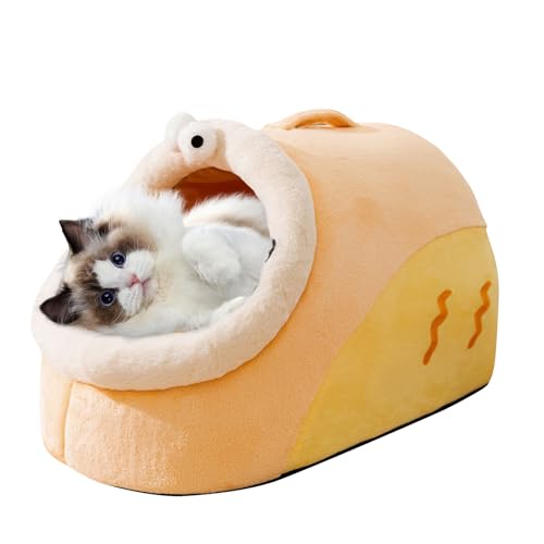 PETCUTE Katzenbetten für Innenkatzen,Halbgeschlossen Katzenzelt Katzenkorb mit Anti-Rutsch-Boden,Hängender Fellball,Kuschelhöhle für Katzen Hunde,Katzenhäuschen für Kleine bis Mittlere Größe Katze PETCUTE Katzenbetten für Innenkatzen,Halbgeschlossen Katzenzelt Katzenkorb mit Anti-Rutsch-Boden,Hängender Fellball,Kuschelhöhle für Katzen Hunde,Katzenhäuschen für Kleine bis Mittlere Größe Katze von PETCUTE