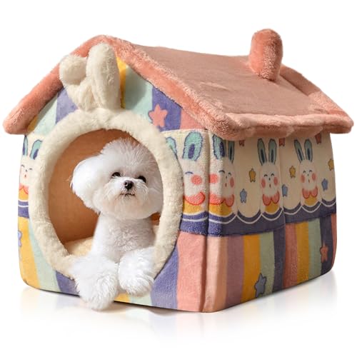 PETCUTE Katzenhaus für Katzen Hunde,Waschbares Katzenhöhle Katzenbett mit Herausnehmbarer Matratze,Warmes Und Gemütliches Katzen-Iglu mit Rutschfestem Boden,Haustierbett für Katzen und kleine Hunde PETCUTE Katzenhaus für Katzen Hunde,Waschbares Katzenhöhle Katzenbett mit Herausnehmbarer Matratze,Warmes Und Gemütliches Katzen-Iglu mit Rutschfestem Boden,Haustierbett für Katzen und kleine Hunde von PETCUTE