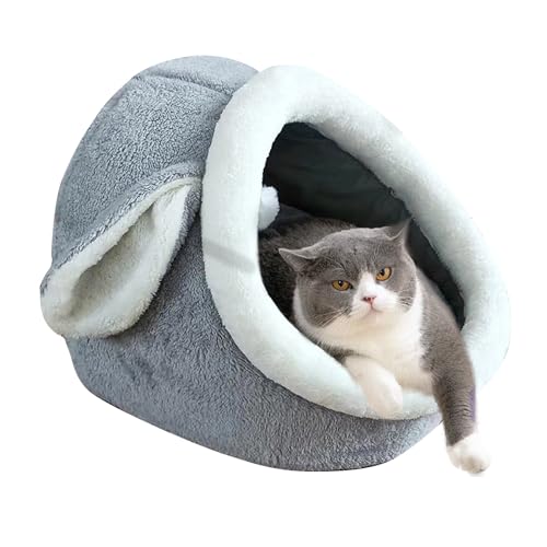 PETCUTE Katzenhöhle,Katzenbett für Indoor-Katzen mit Abnehmbarem Waschbarem Kissen,Weiches und Warmes Katzenhaus für Drinnen mit Anti-Rutsch-Boden,Waschbar,Detachable,Kuschelhöhle für Katzen PETCUTE Katzenhöhle,Katzenbett für Indoor-Katzen mit Abnehmbarem Waschbarem Kissen,Weiches und Warmes Katzenhaus für Drinnen mit Anti-Rutsch-Boden,Waschbar,Detachable,Kuschelhöhle für Katzen von PETCUTE
