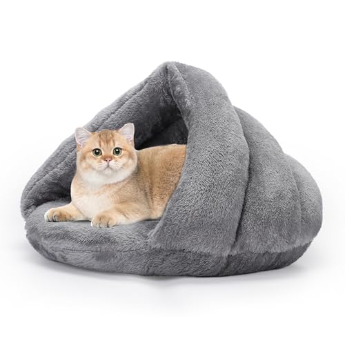 PETCUTE Katzenhöhle Katzenbett,Waschbar Haustierhöhlenbett Katzenkorb für Katzen und Hunde,Weiches Plüsch,Winter Haustier Schlafsack für Katzen, Kätzchen, Welpen,Katzenkissen Kuschelhöhle für Katze PETCUTE Katzenhöhle Katzenbett,Waschbar Haustierhöhlenbett Katzenkorb für Katzen und Hunde,Weiches Plüsch,Winter Haustier Schlafsack für Katzen, Kätzchen, Welpen,Katzenkissen Kuschelhöhle für Katze von PETCUTE
