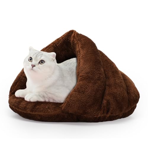 PETCUTE Katzenhöhle Katzenbett,Waschbar Haustierhöhlenbett Katzenkorb für Katzen und Hunde,Weiches Plüsch,Winter Haustier Schlafsack für Katzen, Kätzchen, Welpen,Katzenkissen Kuschelhöhle für Katze PETCUTE Katzenhöhle Katzenbett,Waschbar Haustierhöhlenbett Katzenkorb für Katzen und Hunde,Weiches Plüsch,Winter Haustier Schlafsack für Katzen, Kätzchen, Welpen,Katzenkissen Kuschelhöhle für Katze von PETCUTE