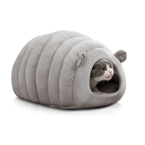 PETCUTE Katzenhöhle Katzenbett,Waschbar Katzenzelt Katzenkorb für Katzen und Hunde,Winter Katzenhaus,Kuschelhöhle für Katzen & Hunde Welpen,Bequeme Hundebett mit rutschfeste Unterseite PETCUTE Katzenhöhle Katzenbett,Waschbar Katzenzelt Katzenkorb für Katzen und Hunde,Winter Katzenhaus,Kuschelhöhle für Katzen & Hunde Welpen,Bequeme Hundebett mit rutschfeste Unterseite von PETCUTE