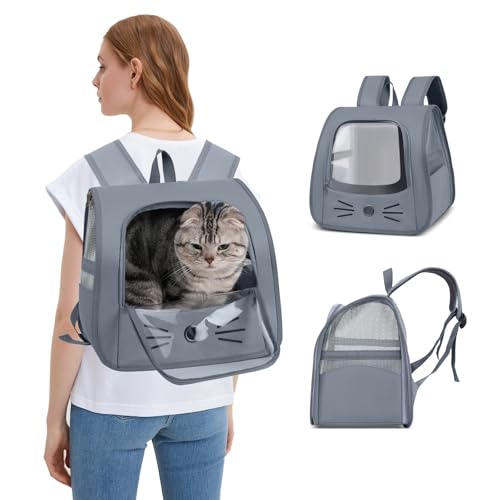 PETCUTE Katzenrucksack Hunderucksack für Große Katzen und Kleine Hunde,Faltbare Katzen Rucksack mit Innerer Sicherheitsleine, Haustiermatte,Atmungsaktive Haustier Rucksack für Reisen, Wandern PETCUTE Katzenrucksack Hunderucksack für Große Katzen und Kleine Hunde,Faltbare Katzen Rucksack mit Innerer Sicherheitsleine, Haustiermatte,Atmungsaktive Haustier Rucksack für Reisen, Wandern von PETCUTE