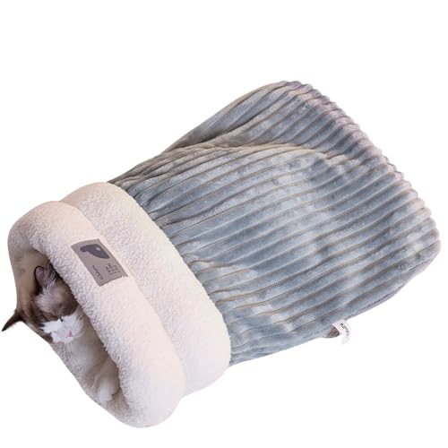 PETCUTE Katzenschlafsack,Warm Plüsch Winter-Haustierschlafsack für Katzen und Hunde,Waschbar Selbstwärmende Katzenbett,Geeignet für Kleine und Mittelgroße Katzen,Kuschelhöhle für Katzen,Welpen PETCUTE Katzenschlafsack,Warm Plüsch Winter-Haustierschlafsack für Katzen und Hunde,Waschbar Selbstwärmende Katzenbett,Geeignet für Kleine und Mittelgroße Katzen,Kuschelhöhle für Katzen,Welpen von PETCUTE