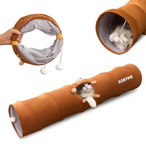 PETCUTE Katzentunnel mit Spielball,Kaninchen Tunnel,Faltbarer Katzenspielzeug Tunnel,Langlebig Katzentunnel für Indoor-Katzen und Kaninchen,Rascheltunnel für Katzen Welphln Kaninchenoder Kleintiere L PETCUTE Katzentunnel mit Spielball,Kaninchen Tunnel,Faltbarer Katzenspielzeug Tunnel,Langlebig Katzentunnel für Indoor-Katzen und Kaninchen,Rascheltunnel für Katzen Welphln Kaninchenoder Kleintiere L von PETCUTE