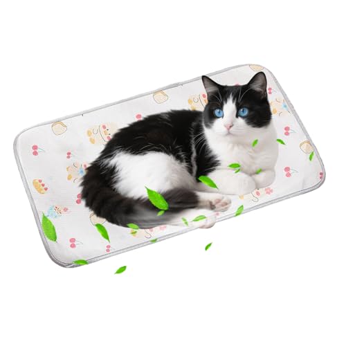 PETCUTE Kühlmatte für Hunde Katze,Selbstkühlende Hundematte,Tragbar Ungiftig Kühlkissen für Haustiere,Waschbar Hund Kältematte für Drinnen, Draußen und Auto,Doppelseitig verfügbar XL von PETCUTE