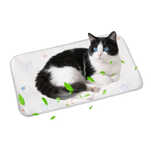 PETCUTE Kühlmatte für Hunde Katze,Selbstkühlende Hundematte,Tragbar Ungiftig Kühlkissen für Haustiere,Waschbar Hund Kältematte für Drinnen, Draußen und Auto,Doppelseitig verfügbar XL von PETCUTE