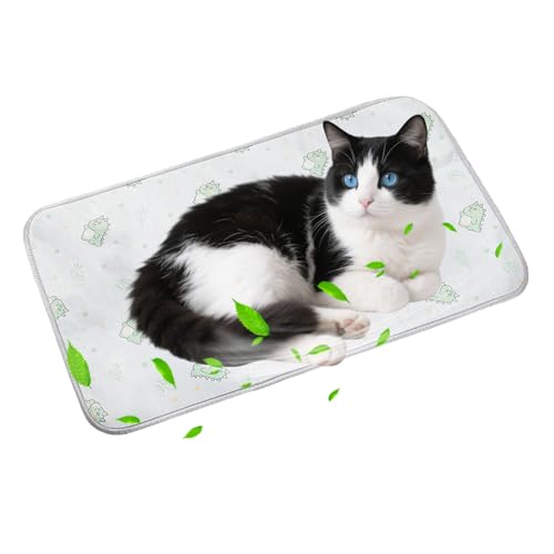 PETCUTE Kühlmatte für Hunde Katze,Selbstkühlende Hundematte,Tragbar Ungiftig Kühlkissen für Haustiere,Waschbar Hund Kältematte für Drinnen, Draußen und Auto,Doppelseitig verfügbar XS von PETCUTE