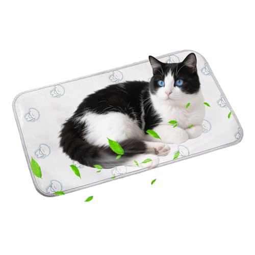 PETCUTE Kühlmatte für Hunde Katze,Selbstkühlende Hundematte,Tragbar Ungiftig Kühlkissen für Haustiere,Waschbar Hund Kältematte für Drinnen, Draußen und Auto,Doppelseitig verfügbar XS von PETCUTE