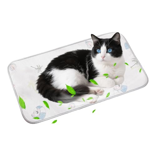 PETCUTE Kühlmatte für Hunde Katze,Selbstkühlende Hundematte,Tragbar Ungiftig Kühlkissen für Haustiere,Waschbar Hund Kältematte für Drinnen, Draußen und Auto,Doppelseitig verfügbar XS von PETCUTE
