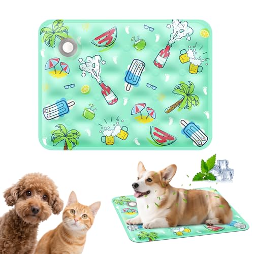 PETCUTE Kühlmatte für Hunde&Katzen,Langlebig Kühlmatte Katzen,Selbstkühlende Hundematte für Kleine Grosse Hunde,Hunde Kühldecke Hundebett für Zuhause Unterwegs Oder im Auto,Waschbar,Sommer S PETCUTE Kühlmatte für Hunde&Katzen,Langlebig Kühlmatte Katzen,Selbstkühlende Hundematte für Kleine Grosse Hunde,Hunde Kühldecke Hundebett für Zuhause Unterwegs Oder im Auto,Waschbar,Sommer S von PETCUTE
