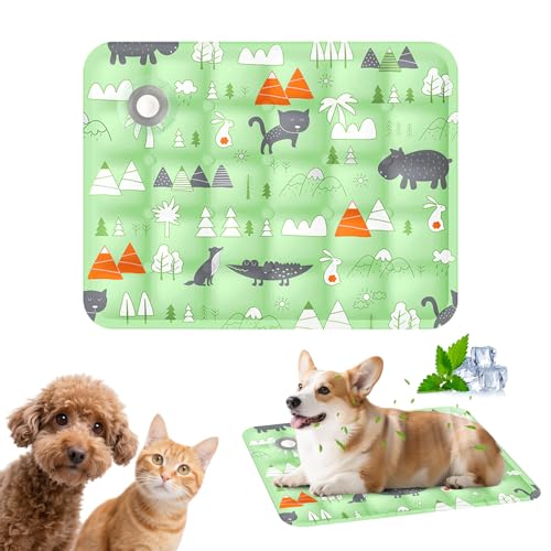 PETCUTE Kühlmatte für Hunde&Katzen,Langlebig Kühlmatte Katzen,Selbstkühlende Hundematte für Kleine Grosse Hunde,Hunde Kühldecke Hundebett für Zuhause Unterwegs Oder im Auto,Waschbar,Sommer XL PETCUTE Kühlmatte für Hunde&Katzen,Langlebig Kühlmatte Katzen,Selbstkühlende Hundematte für Kleine Grosse Hunde,Hunde Kühldecke Hundebett für Zuhause Unterwegs Oder im Auto,Waschbar,Sommer XL von PETCUTE
