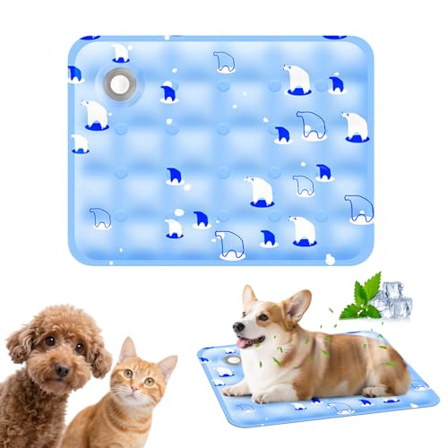 PETCUTE Kühlmatte für Hunde&Katzen,Langlebig Kühlmatte Katzen,Selbstkühlende Hundematte für Kleine Grosse Hunde,Hunde Kühldecke Hundebett für Zuhause Unterwegs Oder im Auto,Waschbar,Sommer S PETCUTE Kühlmatte für Hunde&Katzen,Langlebig Kühlmatte Katzen,Selbstkühlende Hundematte für Kleine Grosse Hunde,Hunde Kühldecke Hundebett für Zuhause Unterwegs Oder im Auto,Waschbar,Sommer S von PETCUTE