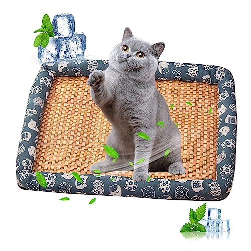 PETCUTE Kühlmatte für Hunde und Katzen,Selbstkühlende Matte für Hunde Haustiere Hundedecke,rutschfeste Schlafbett Waschbar Atmungsaktiv Kühlkissen für Hunde Katzen Haustiere Sommer PETCUTE Kühlmatte für Hunde und Katzen,Selbstkühlende Matte für Hunde Haustiere Hundedecke,rutschfeste Schlafbett Waschbar Atmungsaktiv Kühlkissen für Hunde Katzen Haustiere Sommer von PETCUTE