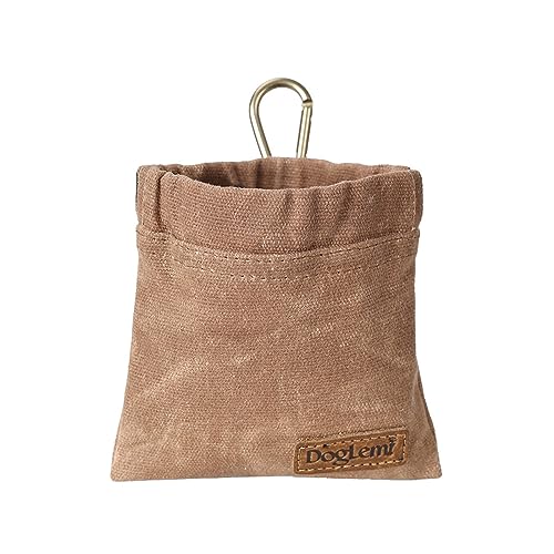 PETCUTE Leckerlibeutel für Hunde,Freihändige Hundeleckerlitasche mit Automatischem Verschluss,Vintage Futterbeutel für das Hundetraining mit Karabiner, Tragbare Welpen Leckerlitasche für Hunde PETCUTE Leckerlibeutel für Hunde,Freihändige Hundeleckerlitasche mit Automatischem Verschluss,Vintage Futterbeutel für das Hundetraining mit Karabiner, Tragbare Welpen Leckerlitasche für Hunde von PETCUTE