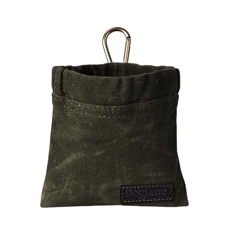 PETCUTE Leckerlibeutel für Hunde,Freihändige Hundeleckerlitasche mit Automatischem Verschluss,Vintage Futterbeutel für das Hundetraining mit Karabiner, Tragbare Welpen Leckerlitasche für Hunde PETCUTE Leckerlibeutel für Hunde,Freihändige Hundeleckerlitasche mit Automatischem Verschluss,Vintage Futterbeutel für das Hundetraining mit Karabiner, Tragbare Welpen Leckerlitasche für Hunde von PETCUTE