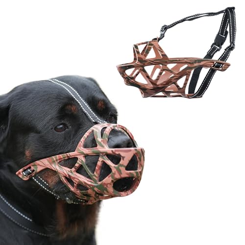 PETCUTE Maulkörbe für Hunde,Weicher Maulkorb für Hunde mit Reflektierender Streifen,Verstellbares Hund Maulkörbe,für Kleine,Mittlere und Große Hund,Verhindert Bellen,Beißen und Kauen PETCUTE Maulkörbe für Hunde,Weicher Maulkorb für Hunde mit Reflektierender Streifen,Verstellbares Hund Maulkörbe,für Kleine,Mittlere und Große Hund,Verhindert Bellen,Beißen und Kauen von PETCUTE
