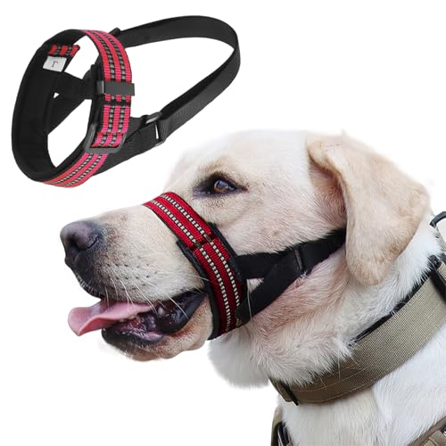 PETCUTE Maulkorb für Hunde,Reflektierender Hunde Maulkorb mit Verstellbarem Gurt, Weicher Stoff,Hundemaulkorb,Können Hecheln und Trinken, Verhindert das Beißen,Bellen und Kauen PETCUTE Maulkorb für Hunde,Reflektierender Hunde Maulkorb mit Verstellbarem Gurt, Weicher Stoff,Hundemaulkorb,Können Hecheln und Trinken, Verhindert das Beißen,Bellen und Kauen von PETCUTE