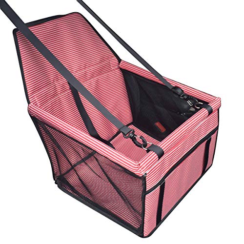 PETCUTE Pet Drive Box für Hunde Drive Box Auto Haustier Sitz Hunde Ausflug Haustier Auto Hund Sitz Gurt Wasserdicht Faltbar Weiß und Rot Streifen PETCUTE Pet Drive Box für Hunde Drive Box Auto Haustier Sitz Hunde Ausflug Haustier Auto Hund Sitz Gurt Wasserdicht Faltbar Weiß und Rot Streifen von PETCUTE