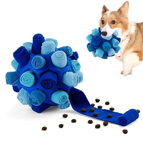 PETCUTE Schnüffelball für Hunde,Interaktives Hunde Schnüffelspielzeug,Intelligenzspielzeug für Hunde,Interaktives Hundespielzeug für Kleine Mittelgroße Hunde Spielzeug,Sicher und Ungiftig PETCUTE Schnüffelball für Hunde,Interaktives Hunde Schnüffelspielzeug,Intelligenzspielzeug für Hunde,Interaktives Hundespielzeug für Kleine Mittelgroße Hunde Spielzeug,Sicher und Ungiftig von PETCUTE