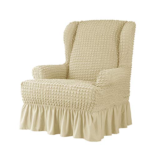 PETCUTE Sesselschoner Stretch Sofabezug mit Rüschen Ohrensessel Husse Sessel-Überwürfe Couch-Bezüge Haustierbezüge PETCUTE Sesselschoner Stretch Sofabezug mit Rüschen Ohrensessel Husse Sessel-Überwürfe Couch-Bezüge Haustierbezüge von PETCUTE