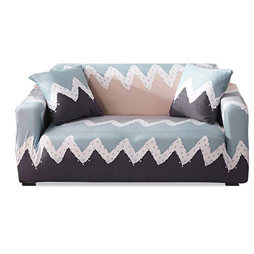 PETCUTE Sofaüberwurf Stretch Couch überwurf 2 sitzer Spandex Sofabezug mit Armlehne Couchbezug Antirutsch Stretchhusse Weich Stoff Sofa-Überwürfe #4 von PETCUTE