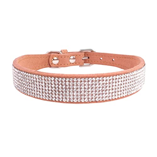 PETCUTE Stilvolle Hundehalsband,Verstellbarer Hundehalsband mit Strasssteinen,Weiches Wildleder,Atmungsaktiv Haustier Halsbänder,Katze Halsband,Hundehalsband Aus Bling Strass Für Kleine Mittlere Hunde PETCUTE Stilvolle Hundehalsband,Verstellbarer Hundehalsband mit Strasssteinen,Weiches Wildleder,Atmungsaktiv Haustier Halsbänder,Katze Halsband,Hundehalsband Aus Bling Strass Für Kleine Mittlere Hunde von PETCUTE