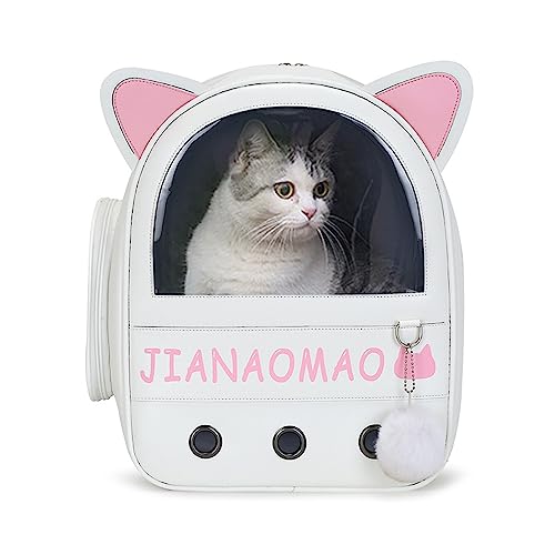 PETCUTE Süß Hunderucksack,Tragbare und Faltbare Katzenrucksack mit Herausnehmbarer Matte, Atmungsaktive und Leichte Haustier Reiserucksack,Geeignet für Katzen und Hunde und Andere Kleine Haustiere von PETCUTE