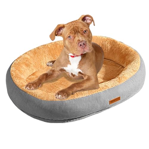 PETCUTE Super Weiches Haustierbett für Kleine/Mittel/Große/Extra große Hunde,Beruhigendes Hundebett,Waschbar und Atmungsaktiv Hundesofa mit rutschfeste Unterseite,Katzenkörbchen Welpenbett von PETCUTE