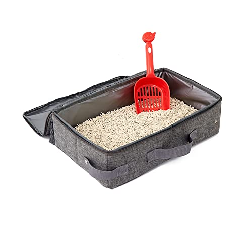 PETCUTE Tragbare Katzentoilette,wasserdichte Katzentoiletten mit Deckel,Faltbare Katzentoilette für Katze mit Seitentasche,Katzentoiletten,Kratzfestes Oxford-Material,Für Outdoor, Park, Zuhause PETCUTE Tragbare Katzentoilette,wasserdichte Katzentoiletten mit Deckel,Faltbare Katzentoilette für Katze mit Seitentasche,Katzentoiletten,Kratzfestes Oxford-Material,Für Outdoor, Park, Zuhause von PETCUTE