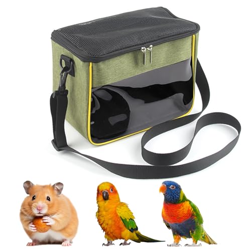 PETCUTE Tragetasche für Hamster,Tragbare Meerschweinchen-Tragetasche mit Herausnehmbare Matte,Schultergurt,Atmungsaktive Handtasche für Rennmäuse, Mäuse, Ratten, Hasen, Eichhörnchen,Kätzchen von PETCUTE