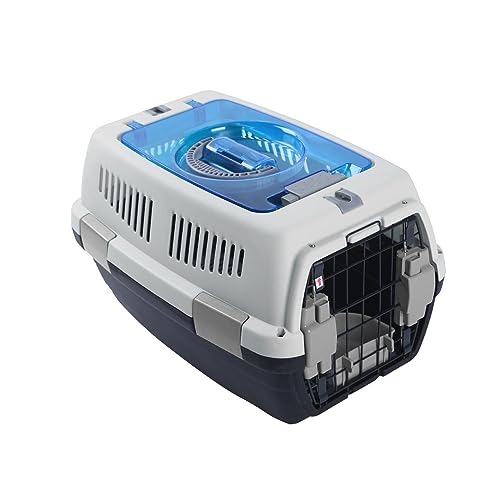 PETCUTE Transportbox für Hunde & Katzen,Langlebig und Atmungsaktiv Hunde Transportbox mit Bequemer Handgriff,Faltbar Hundetransportbox Katzentransportbox Katzenbox,Leicht zu Montieren,Bis zu 6 kg von PETCUTE