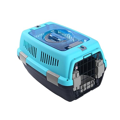 PETCUTE Transportbox für Hunde & Katzen,Langlebig und Atmungsaktiv Hunde Transportbox mit Bequemer Handgriff,Faltbar Hundetransportbox Katzentransportbox Katzenbox,Leicht zu Montieren,Bis zu 6 kg von PETCUTE