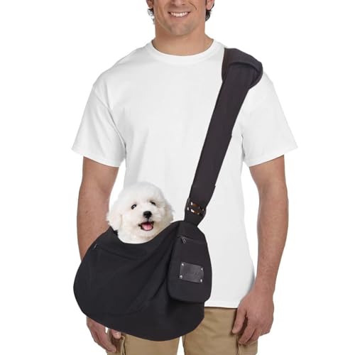 PETCUTE Verstellbarer Tragetuch Hund Katze,Hundetasche Welpen Umhängetasche mit Sicherheitsleine,Hundetragetasche mit Fronttasche,Verstellbare Schultergurt,Haustier Tragetasche für Outdoor PETCUTE Verstellbarer Tragetuch Hund Katze,Hundetasche Welpen Umhängetasche mit Sicherheitsleine,Hundetragetasche mit Fronttasche,Verstellbare Schultergurt,Haustier Tragetasche für Outdoor von PETCUTE