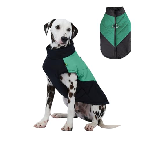PETCUTE Wasserdichter Hundemantel,Warme Jacke für Haustiere,Winddichte Hundekleidung für kaltes Wetter Outfit mit Geschirr D-Snap,Winterweste für mittelgroße Hunde,Leicht zu Tragen PETCUTE Wasserdichter Hundemantel,Warme Jacke für Haustiere,Winddichte Hundekleidung für kaltes Wetter Outfit mit Geschirr D-Snap,Winterweste für mittelgroße Hunde,Leicht zu Tragen von PETCUTE