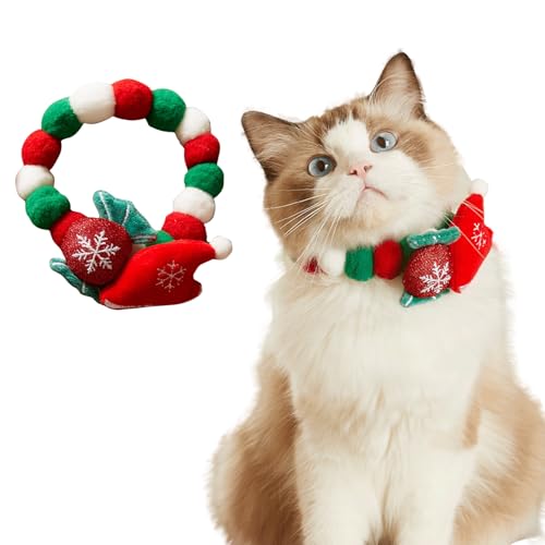 PETCUTE Weihnachten Katzehalsband, Weich Weihnachten Hundehalsband mit Weihnachtselch,Weihnachtssüßigkeiten, Weihnachten Haustier Halsband für Xmas Kostüm von Kätzen und Hündchen PETCUTE Weihnachten Katzehalsband, Weich Weihnachten Hundehalsband mit Weihnachtselch,Weihnachtssüßigkeiten, Weihnachten Haustier Halsband für Xmas Kostüm von Kätzen und Hündchen von PETCUTE