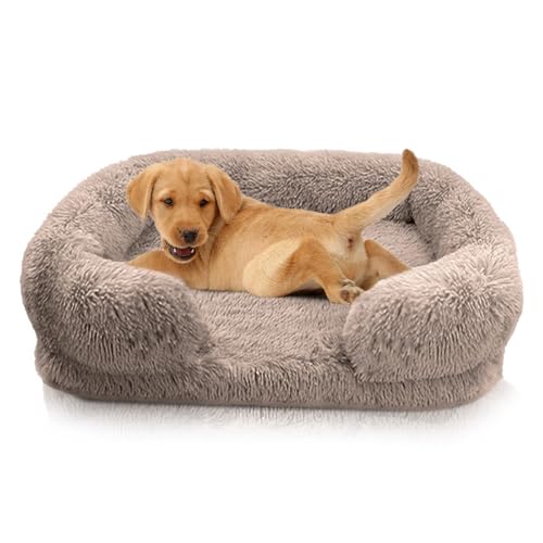 PETCUTE Winter-Hundebett mit abnehmbarem Plüschbezug & rutschfestem Boden, Hundebett Waschbar– Flauschiges und warmes Bett für Hunde und Katzen XXL-Curry PETCUTE Winter-Hundebett mit abnehmbarem Plüschbezug & rutschfestem Boden, Hundebett Waschbar– Flauschiges und warmes Bett für Hunde und Katzen XXL-Curry von PETCUTE