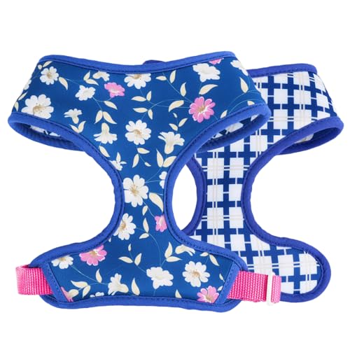 PETDOORIE Wendbares Hundegeschirr, Haustiergeschirre für extra kleine, mittelgroße und große Hunde, weich, atmungsaktiv, verstellbare Welpenweste für einfaches Spazierengehen, Blau, Größe M PETDOORIE Wendbares Hundegeschirr, Haustiergeschirre für extra kleine, mittelgroße und große Hunde, weich, atmungsaktiv, verstellbare Welpenweste für einfaches Spazierengehen, Blau, Größe M von PETDOORIE