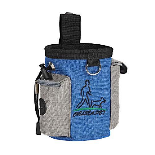 PETEMOO Futterbeutel für Hunde - Leckerlitasche Snack Bag mit Clip & Lasche - Futtertasche für Hundetraining und Ausbildung von PETEMOO