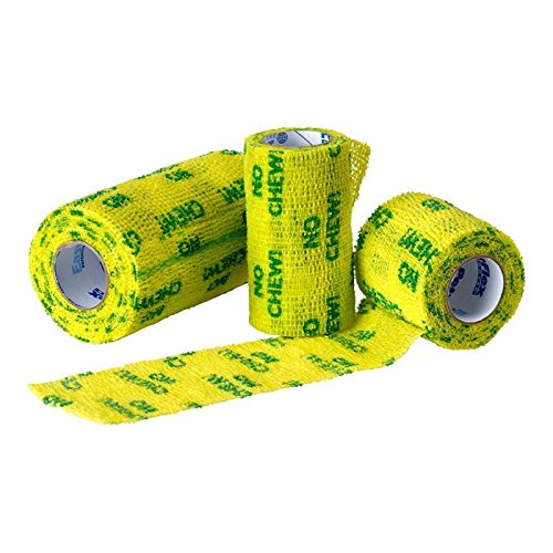 PETFLEX (6 Pack) Andover 3-inch No Chew Yellow Pet Bandage Wrap 5-Yards von PETFLEX