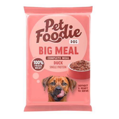 PetFoodie Barf tiefgefroren für große Hunde - Big Meal Ente – Tiefkühlfutter, Hundefutter - Single Protein, natürlich, ohne Konservierungsstoffe, künstliche Farb- & Aromastoffe, 8x400g TK-Ware PetFoodie Barf tiefgefroren für große Hunde - Big Meal Ente – Tiefkühlfutter, Hundefutter - Single Protein, natürlich, ohne Konservierungsstoffe, künstliche Farb- & Aromastoffe, 8x400g TK-Ware von PETFOODIE