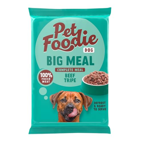PetFoodie Barf tiefgefroren für große Hunde - Big Meal Rinderpansen – Tiefkühlfutter, Hundefutter - natürlich, ohne Konservierungsstoffe, künstliche Farb- & Aromastoffe, 8x400g TK-Ware von PETFOODIE