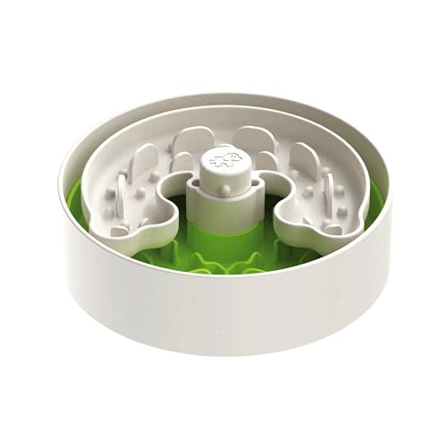 Anti-Schling Napf Hund - Puzzle Feeder Bowl für Trocken-, Nass- und Rohfutter,Hunde-Futterpuzzle für Gesunde & Spaßige Mahlzeiten,Perfekt für Kleine Hunde &Welpen (klein grün) von PETFUTURE