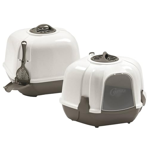 2er Sparpack Katzentoilette Eck-Toilette Corner für die Ecke Weiss-braun 59,5 x 52 x 44,5 cm 2er Sparpack Katzentoilette Eck-Toilette Corner für die Ecke Weiss-braun 59,5 x 52 x 44,5 cm von PETGARD